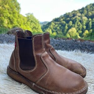 Vintage Duckfeet roskilide Chelsea ankle leather boots